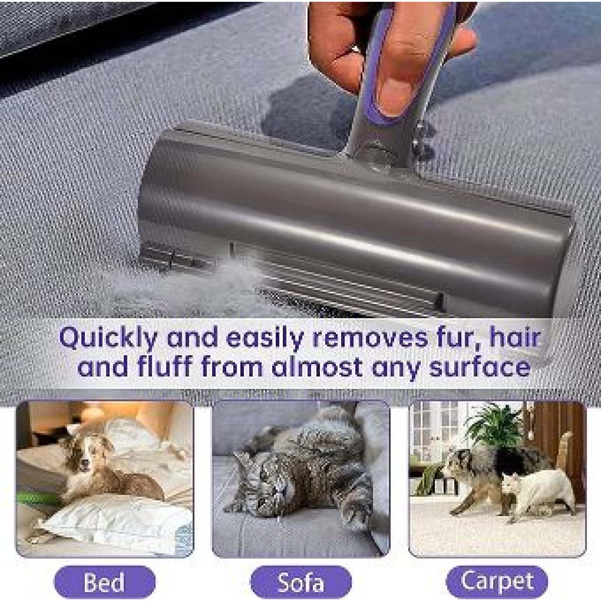 Συσκευή Αφαίρεσης Τριχών Κατοικιδίων με Led Φως