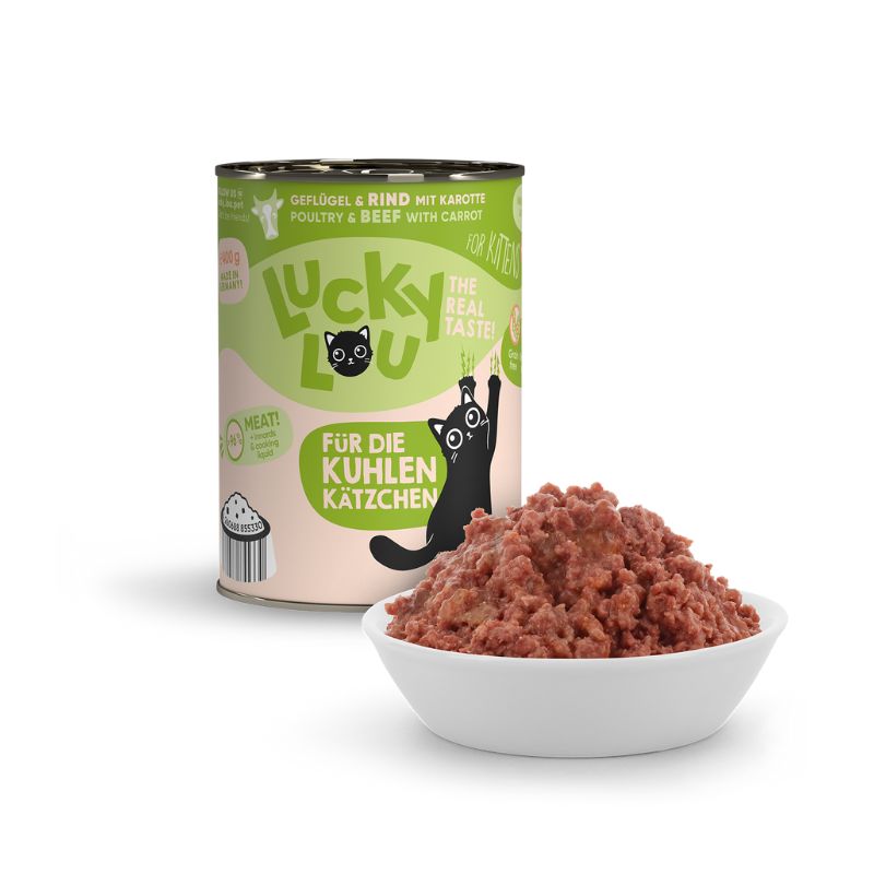 Lucky Lou LifeStage Kitten με Πουλερικά, Βοδινό και Καρότο 400gr