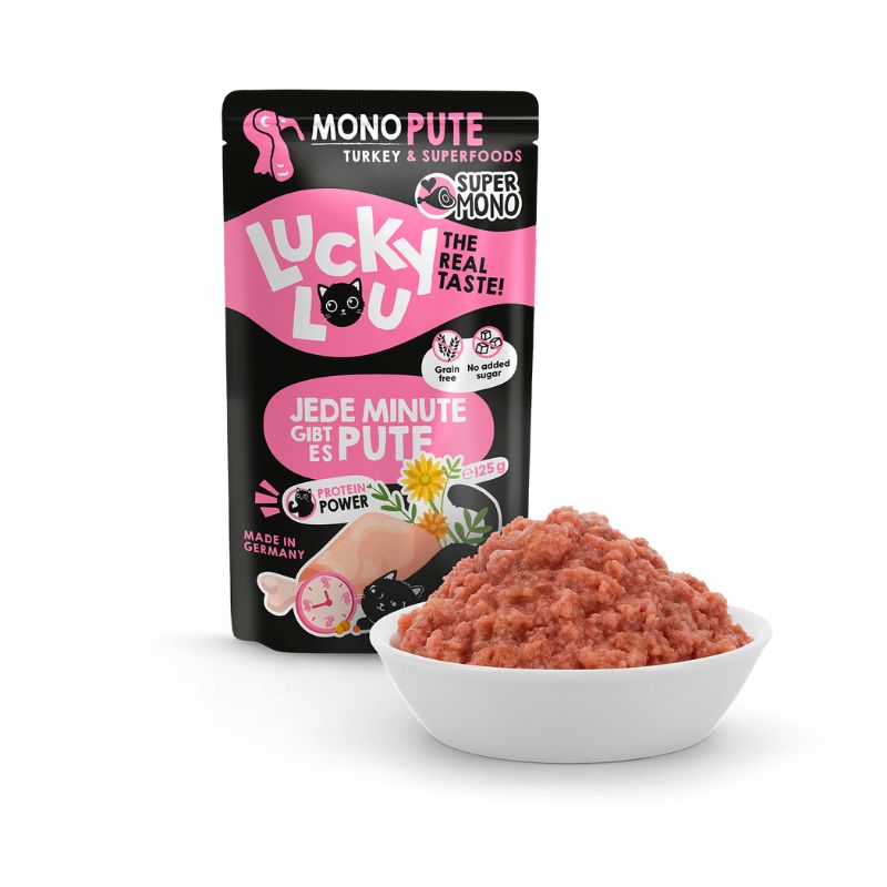 Lucky Lou SuperMono Γαλοπούλα με Ιπποφαές και Καλέντουλα 125gr