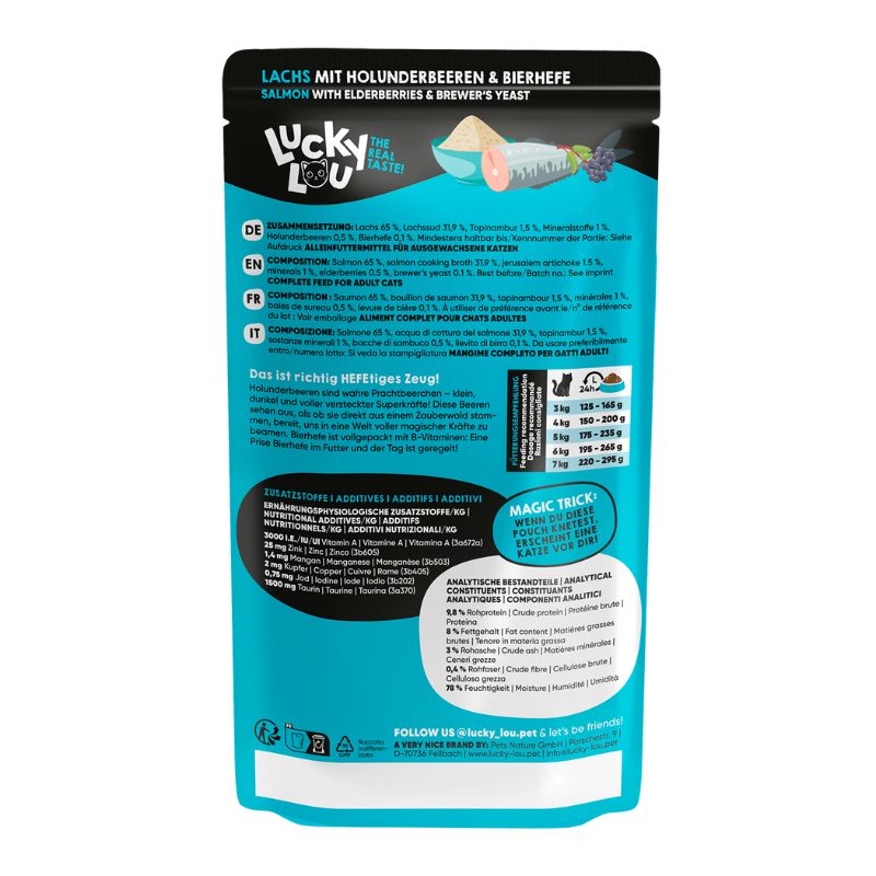 Lucky Lou SuperMono Σολομός με Elderberries και Μαγιά Μπύρας 120gr