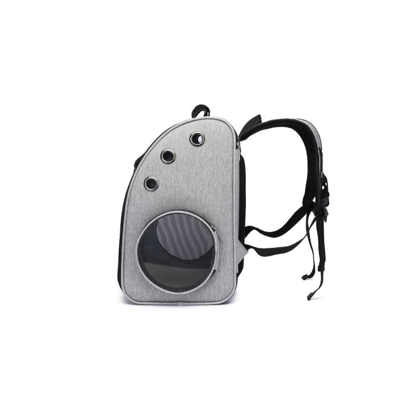 Γκρι Τσάντα - Σακίδιο Μεταφοράς Γάτας 33x24x41cm