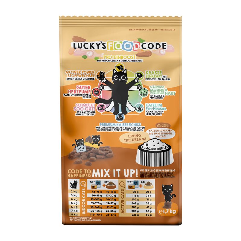 Lucky Lou Food Code Adult Πουλερικά & Φρέσκια Πάπια 1.70kg