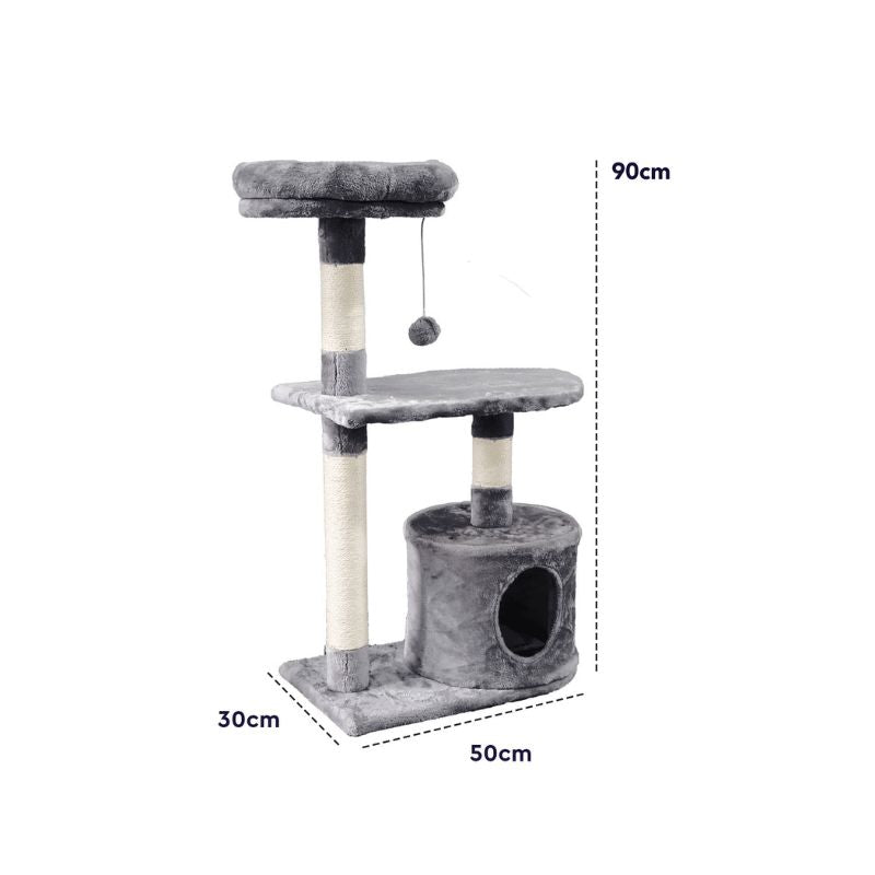 Ονυχοδρόμιο Γάτας 3 Επιπέδων 30x50x90cm