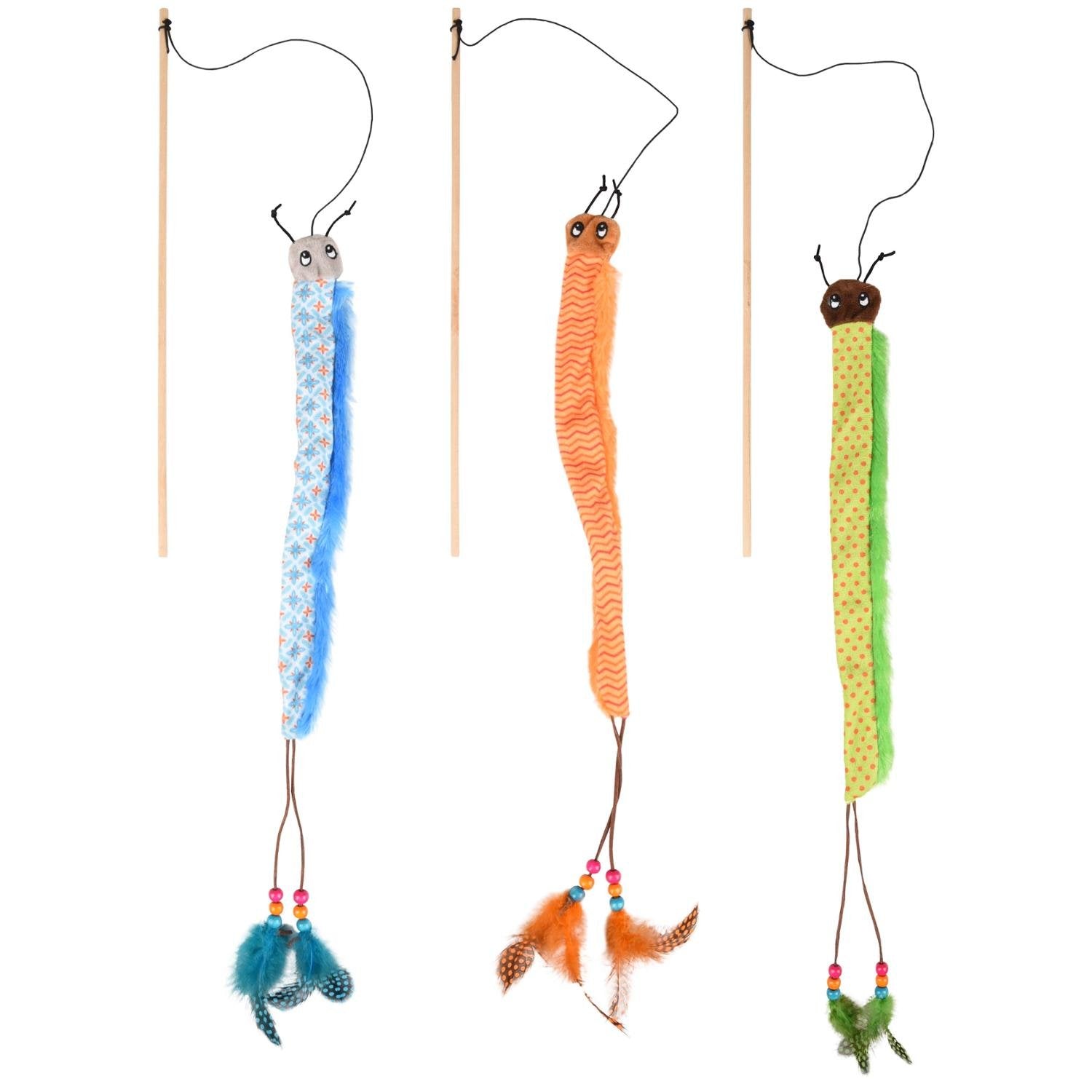 FLAMINGO Παιχνίδι Γάτας Stick Κάμπια