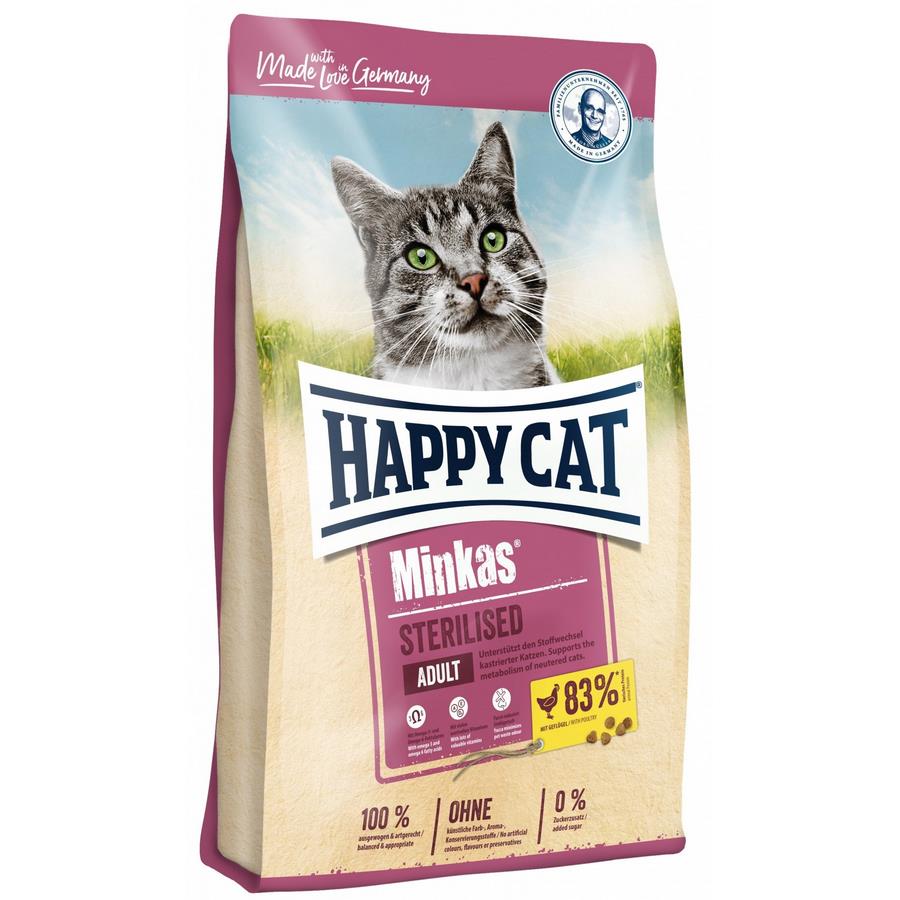 Happy Cat Minkas Sterilised με πουλερικά 1.5kg