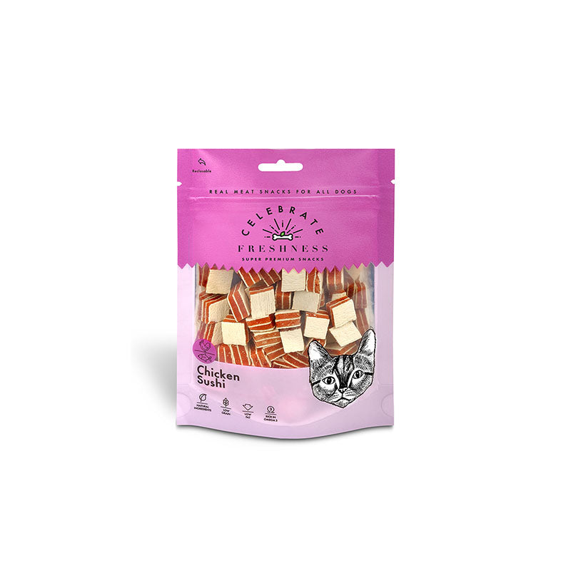 Celebrate Freshness Λιχουδιές Γάτας Chicken Sushi 50gr