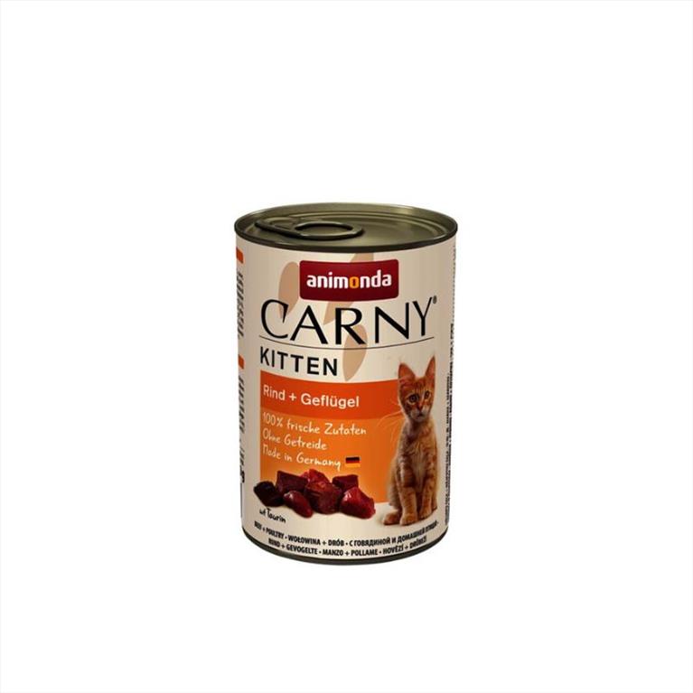 CARNY Kitten με Μοσχάρι και Πουλερικά 400gr