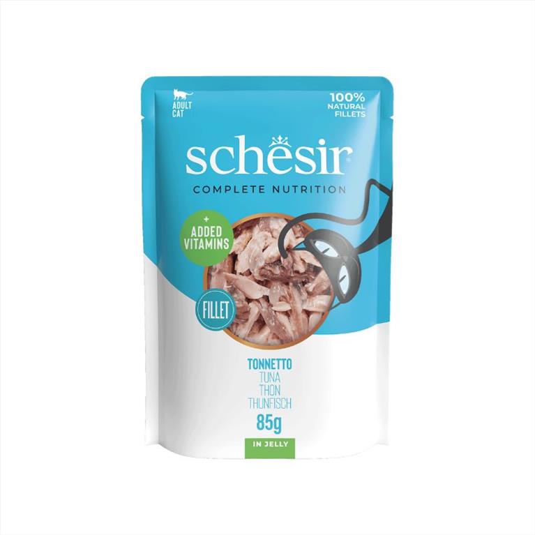 Schesir Cat Complete and Balanced jelly Pouch Τόνος 85gr