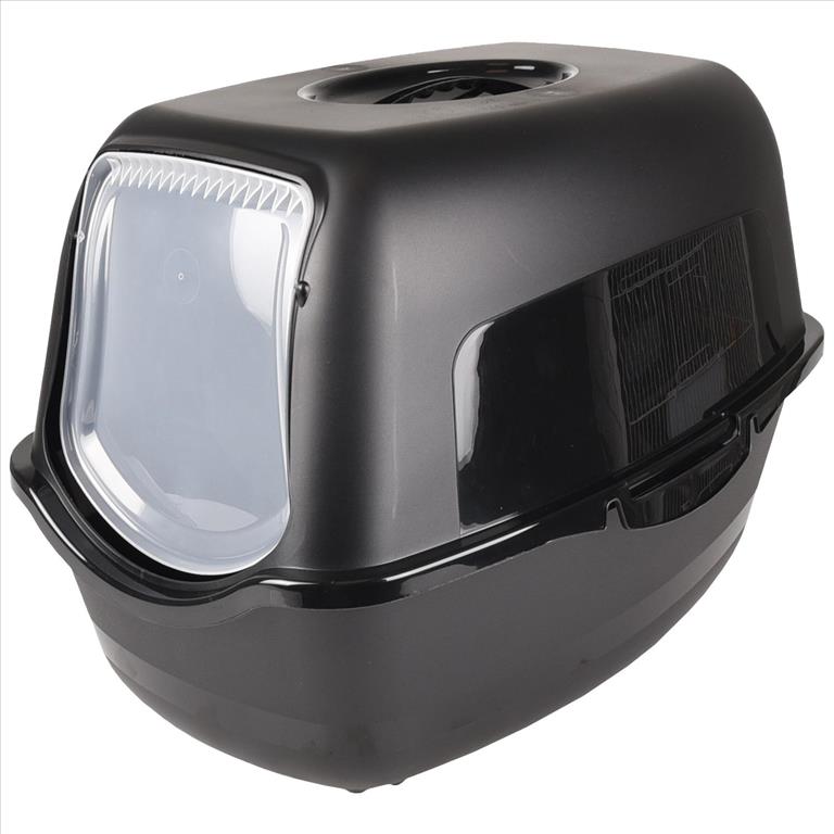 FLAMINGO Κλειστή Τουαλέτα Γάτας Μαύρη 39x56x39,5cm