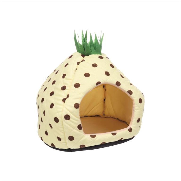 Flamingo Κρεβάτι Γάτας Κίτρινο Πουά Ινγκλού 38x38x40cm