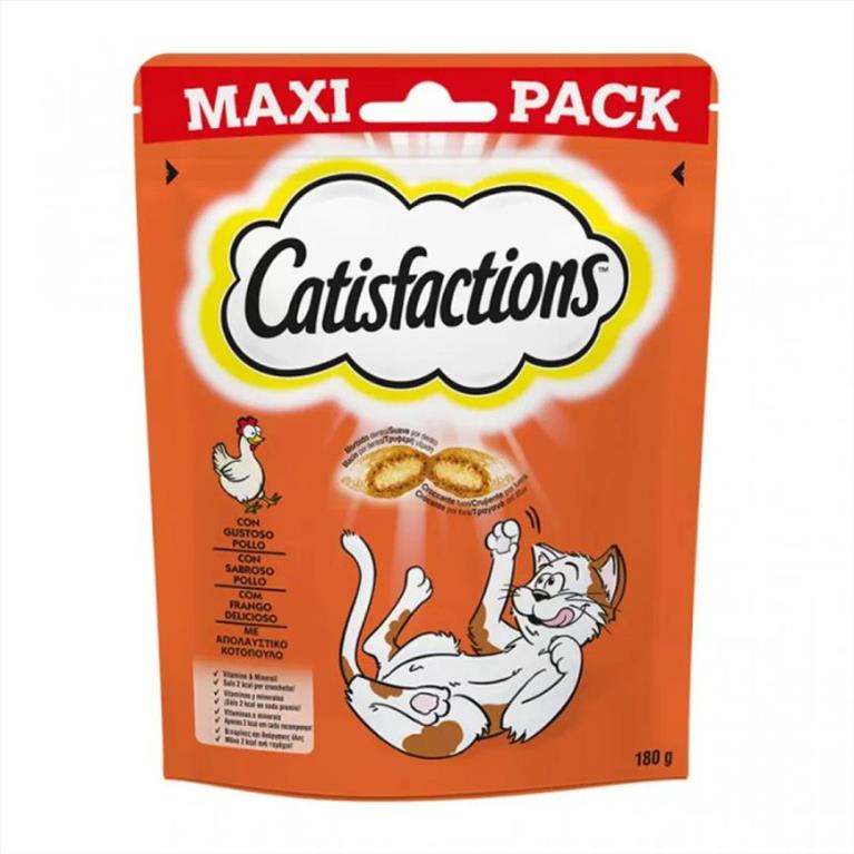 Catisfactions Λιχουδιές Γάτας Κοτόπουλο 180gr