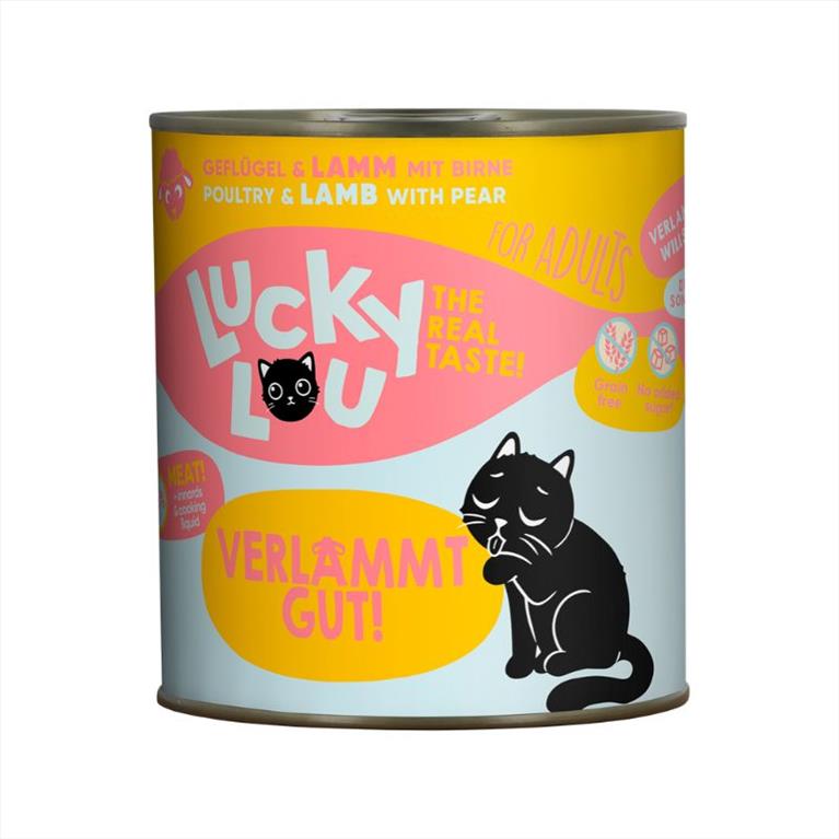 Lucky Lou LifeStage Adult με Πουλερικά, Αρνί και Αχλάδι 800gr