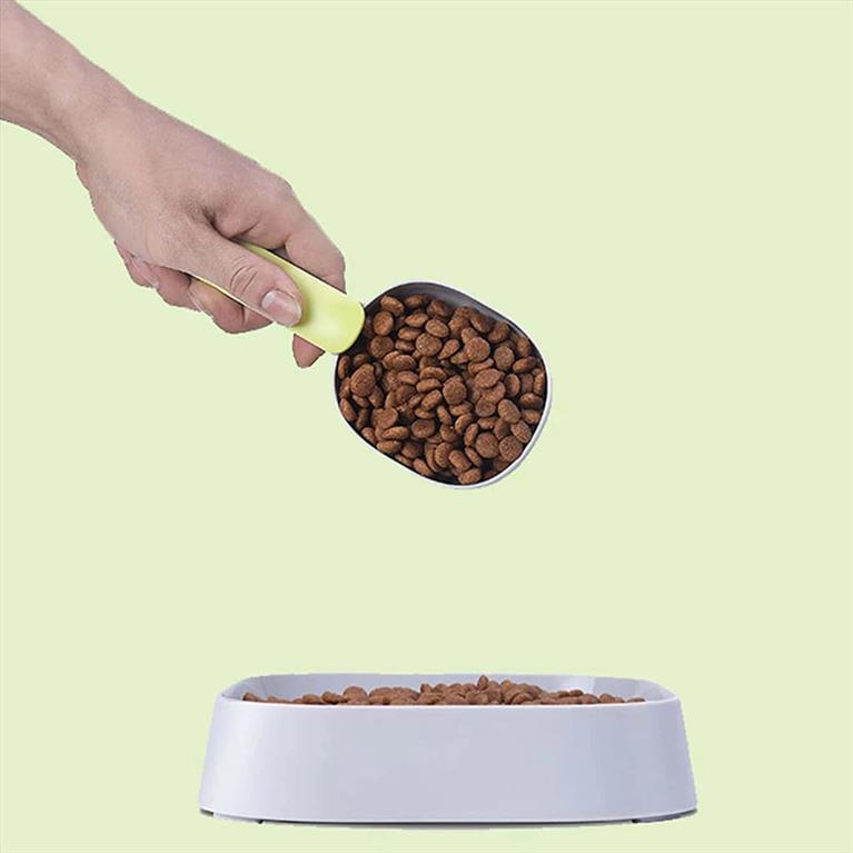 Scoop Ξηρής Τροφής με Κουταλάκι για Υγρή Τροφή Γάτας