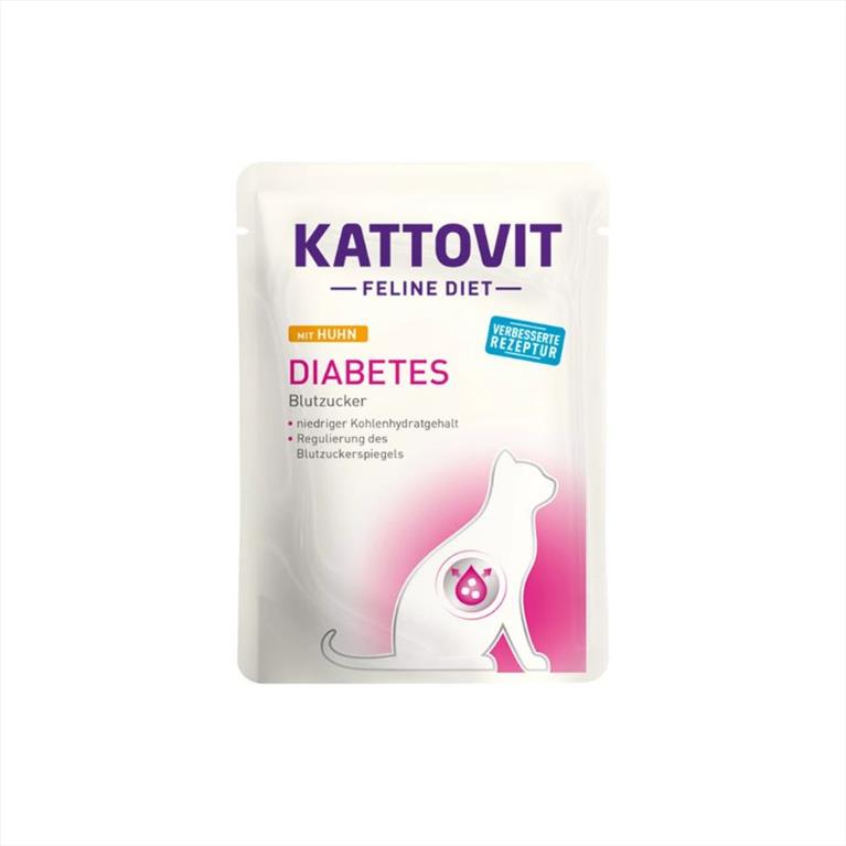Kattovit Feline Diet Diabetes Κοτόπουλο 85gr