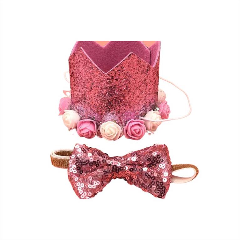 Birthday Set γενεθλίων με περιλαίμιο φιόγκο και καπέλο