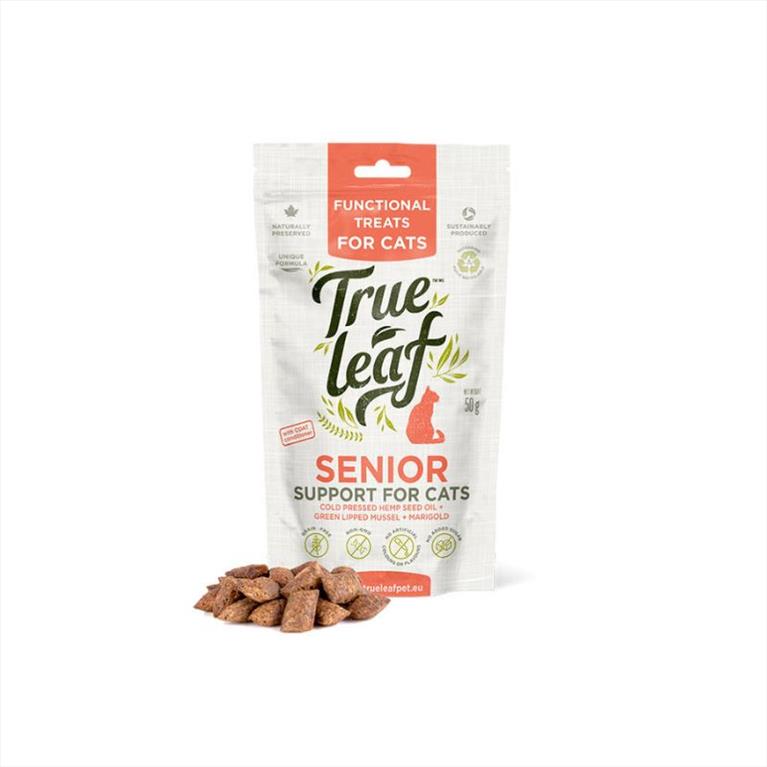 True Leaf Senior Λιχουδιές με Φαρμακευτική Κάνναβη, Μύδια και Κατηφέ 50gr