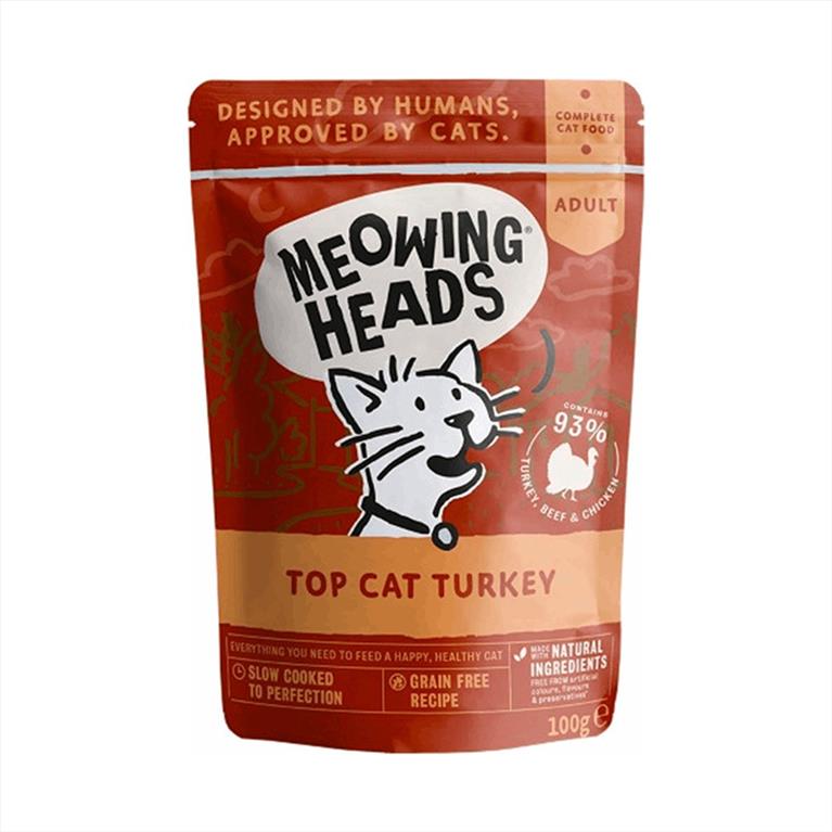 MEOWING WET Top Cat Turkey 100gr