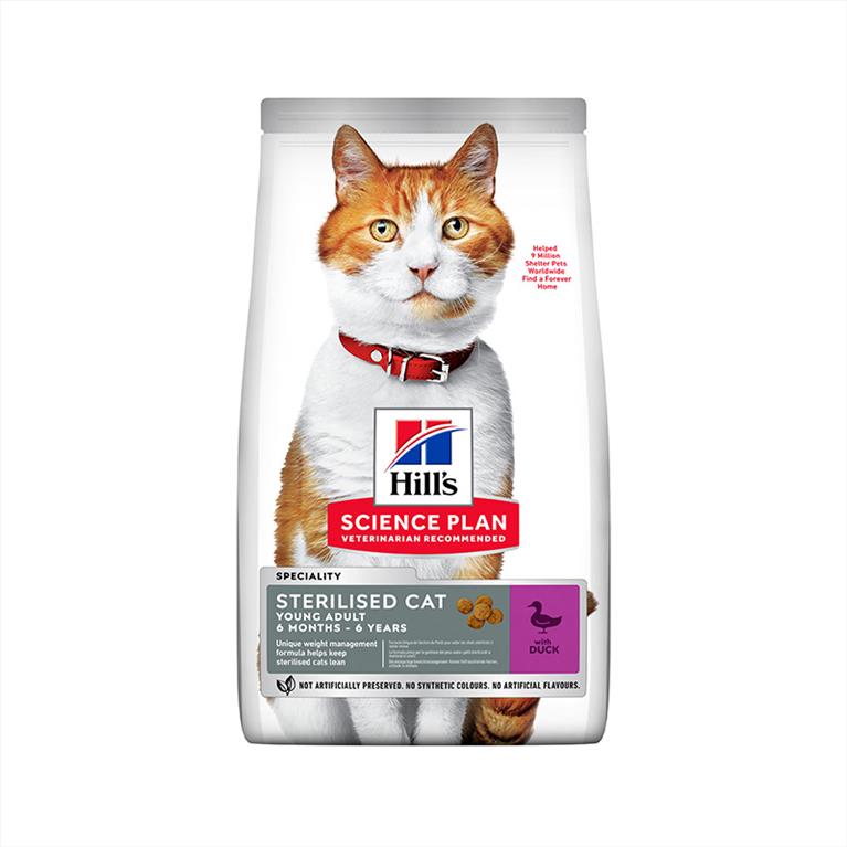 Hill's SP Young Adult Sterilised Cat Πάπια 1.5kg