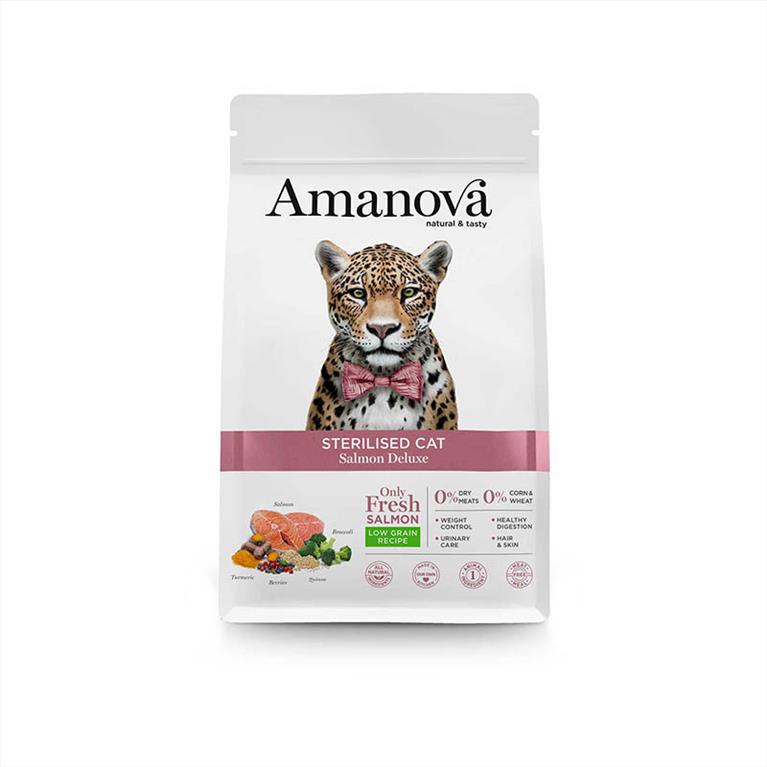Amanova Sterilised με Σολομό 1,5kg