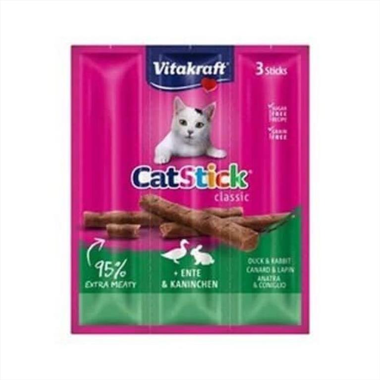 Vitakraft Cat Sticks με Πάπια και Κουνέλι 18gr 3τμχ