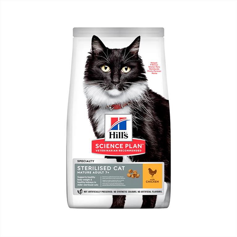 Hill's Science Plan Mature Adult Sterilised Cat Chicken 1.5kg