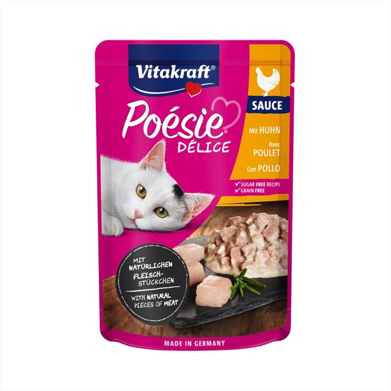 Vitakraft Poesie Delice Κοτόπουλο σε Σάλτσα 85gr