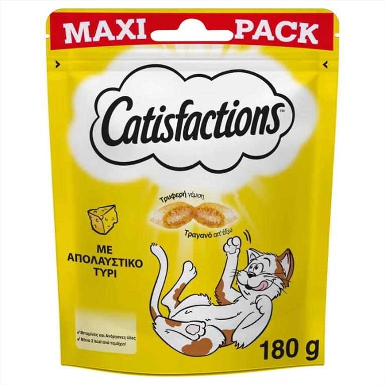 Catisfactions Λιχουδιές Γάτας Τυρί 180gr