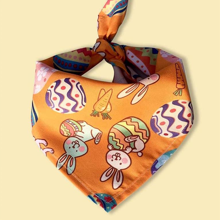 Μπαντάνα για γάτες με Πασχαλινό print 24Χ47cm