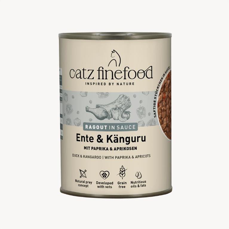 Catz Finefood Ragout με Σάλτσα Πάπια και Καγκουρό 380gr