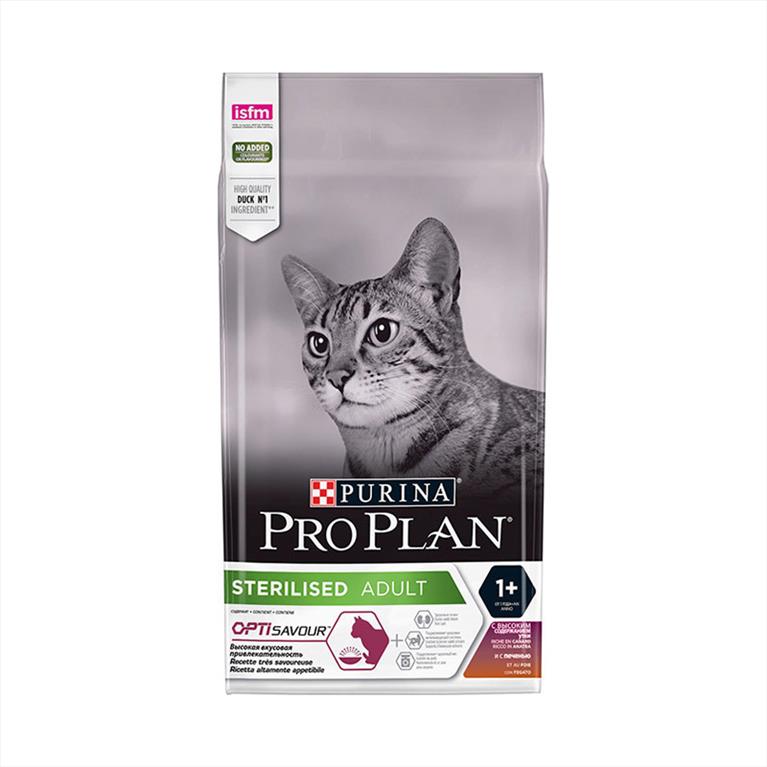 Purina Proplan Sterilised με Πάπια και Συκώτι 1,5kg