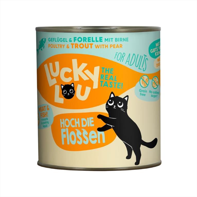 Lucky Lou LifeStage Adult με Πουλερικά, Πέστροφα και Αχλάδι 800gr