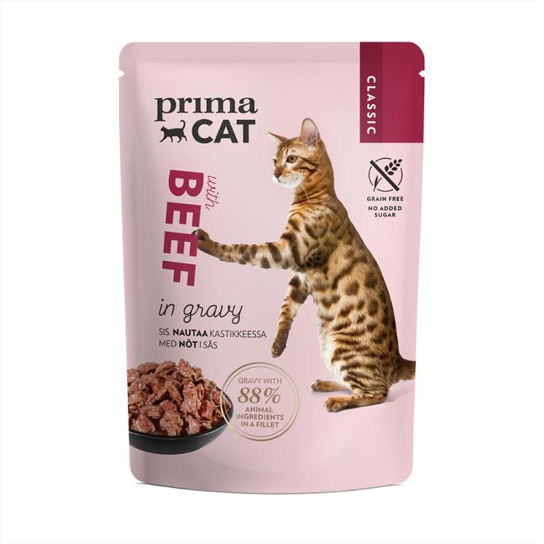 Prima Cat Βοδινό σε Σάλτσα 85gr