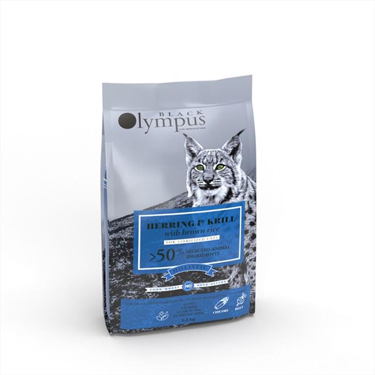 Olympus Cat Sterilised με Ρέγγα και Κριλ 1,5kg