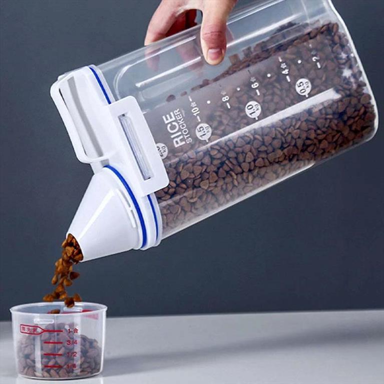 Δοχείο ξηρής τροφής - δοσομετρητής