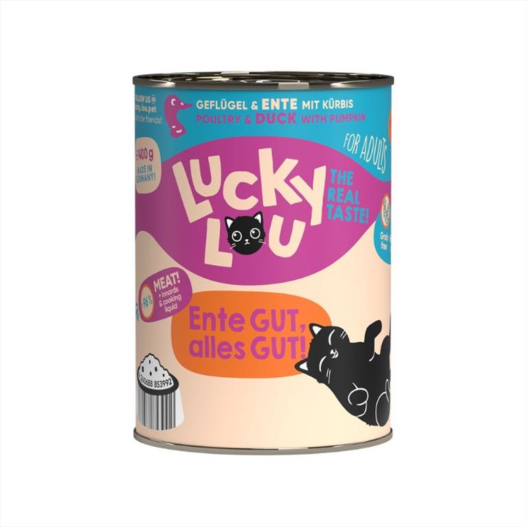 Lucky Lou LifeStage Adult με Πουλερικά, Πάπια και Κολοκύθα 400gr
