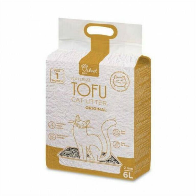 Velvet Paw Tofu Cat Litter Original 6L