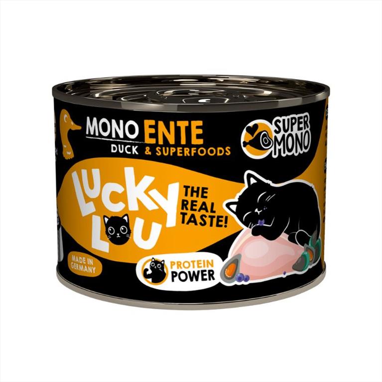 Lucky Lou SuperMono Πάπια με BlueBerries και Πρασινόχειλο Μύδι 200gr