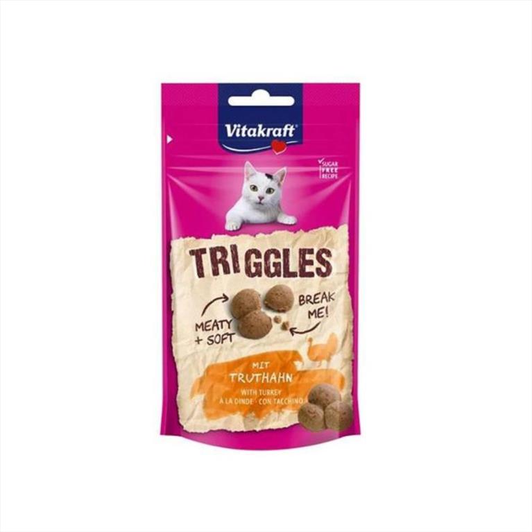 Vitakraft Triggles Cat Snack Γάτας με Γαλοπούλα 40gr