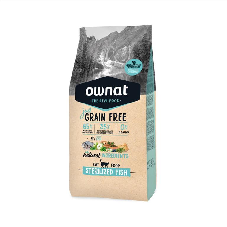 Ownat Just Cat Grain Free Sterilised Fish 8kg