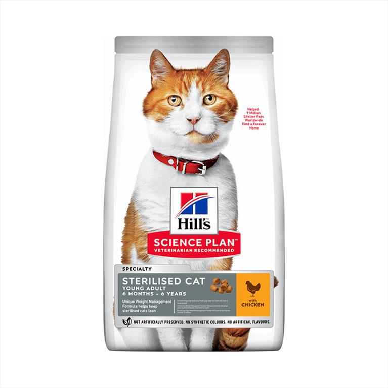 Hill's Science Plan Young Adult Sterilised Cat Chicken 1.5kg
