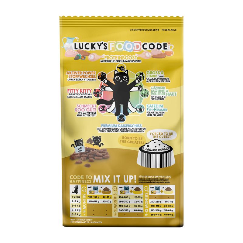 Lucky Lou Food Code Kitten Πουλερικά & Φρέσκο Κοτόπουλο 1.70kg
