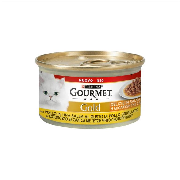 Gourmet Gold "Απόλαυση Της Σάλτσας" Με Κοτόπουλο 85gr