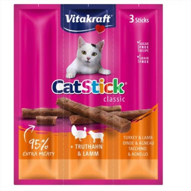 Vitakraft Cat Sticks με Γαλοπούλα και Αρνί 18gr 3τμχ
