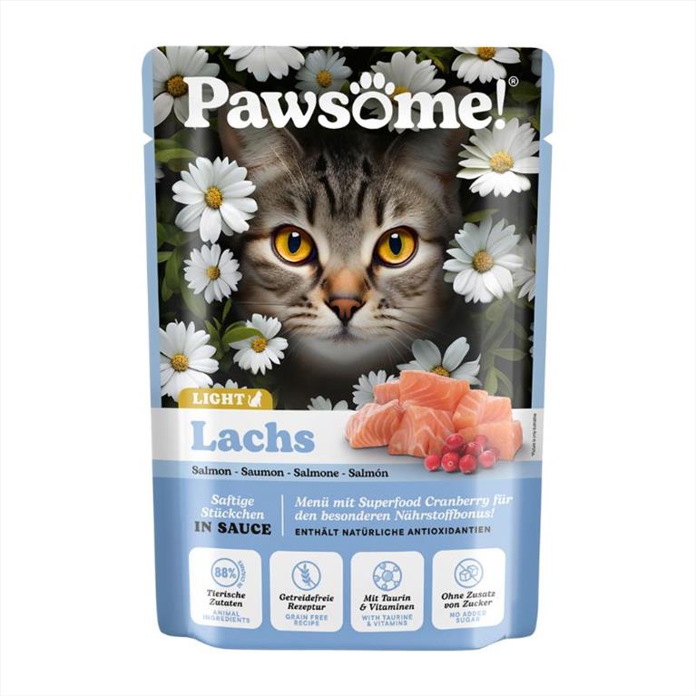 Pawsome Adult Light/Sterilized Σολομός 85gr
