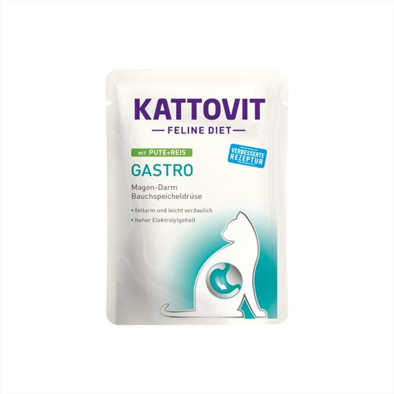 Kattovit Feline Diet Gastro Γαλοπούλα και Ρύζι 85gr