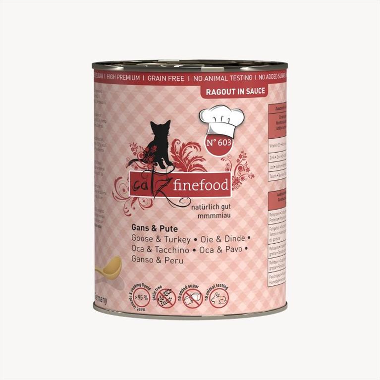 Catz Finefood Ragout με Σάλτσα Χήνα και Γαλοπούλα 380gr