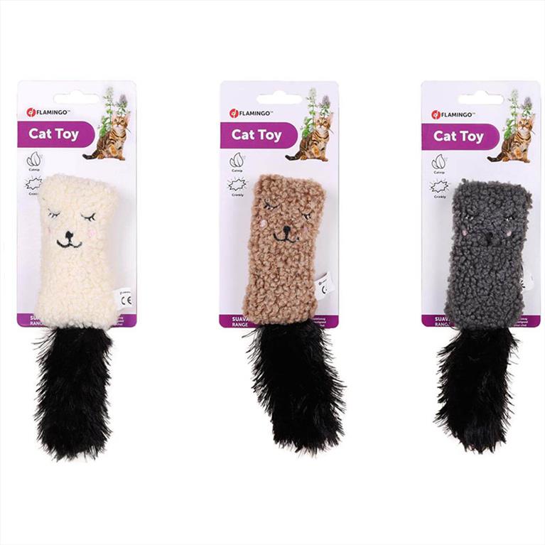 Flamingo Παιχνίδι Γάτας Μαλλιαρό που κάνει Κρίτσι Κρίτσι με Catnip