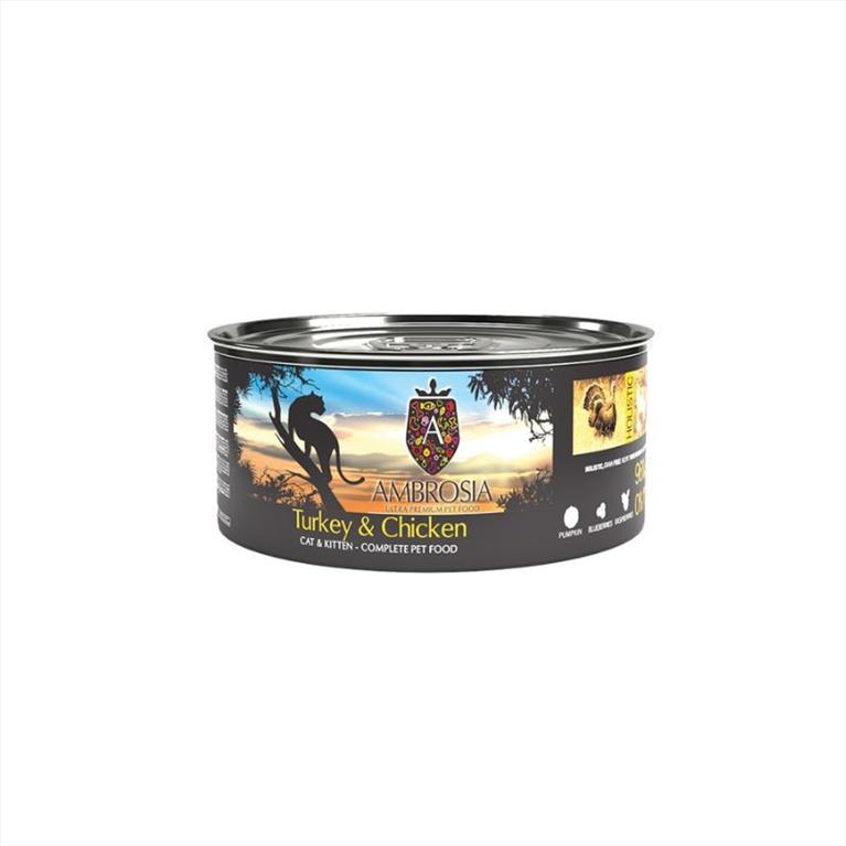 Ambrosia Grain Free Cat & Kitten με Γαλοπούλα και Κοτόπουλο 150gr