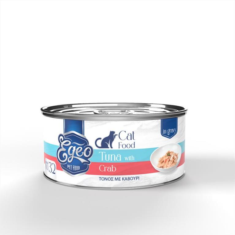 EGEO Cat Adult Τόνος με Καβούρι σε Σάλτσα 70gr