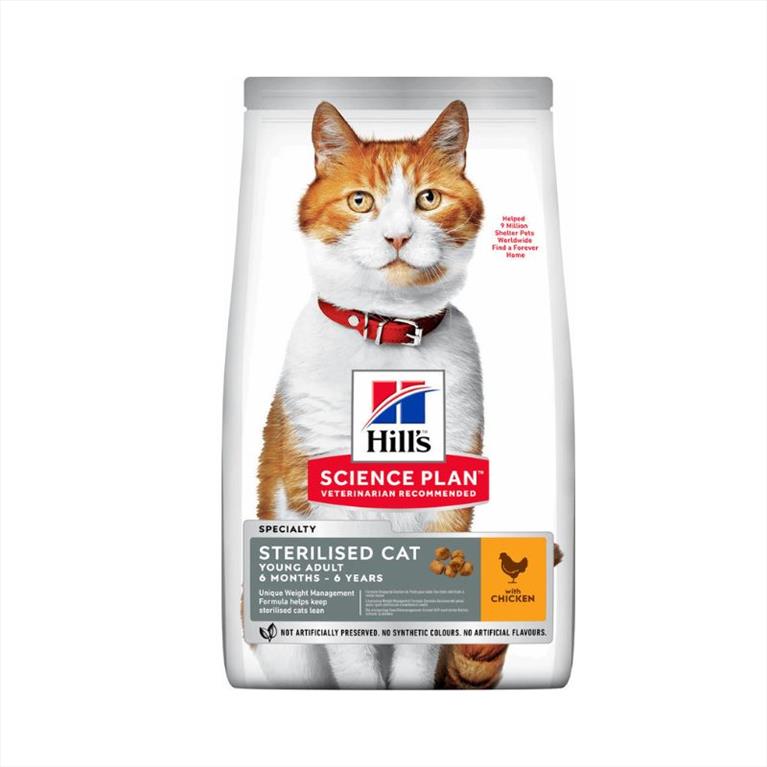 Hill's Science Plan Young Adult Sterilised Cat Chicken 3kg